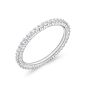 Memoire Petite Prong Eternity Diamond 18K White Gold Wedding band