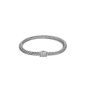 John Hardy Classic Chain X-Small Silver Link Bracelet & Diamond Pave Station