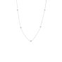 Roberto Coin Diamonds By The Inch White Gold 5 Station Necklace