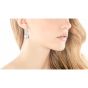 John Hardy Dot Triple Drop Hammered Silver Earrings