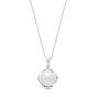 James Free White Freshwater Pearl Button Gold Diamond Accent Pendant