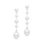 James Free Multiple White Freshwater Pearl Dangle Earrings