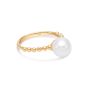 James Free 14K Yellow Gold Bead Shank Pearl Ring - FINAL SALE 