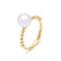 James Free 14K Yellow Gold Bead Shank Pearl Ring - FINAL SALE 