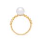 James Free 14K Yellow Gold Bead Shank Pearl Ring - FINAL SALE 