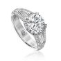 Christopher Designs Platinum Pave and Channel Set Diamond Semi-Mount G71BA-RD250