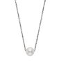 James Free Single White Freshwater Pearl Floating Pendant