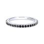 Gabriel & Co. 14K White Gold Black Diamond Ladies Ring LR4576W4JBD