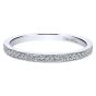 Gabriel & Co. 14k White Gold Pavé Diamond Eternity Stackable Ring LR4862W44JJ