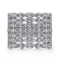 Gabriel & Co. 18K White Gold Wide Multi Row Diamond Ring LR51572W84JJ
