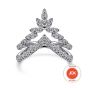 Gabriel & Co. 14K White Gold Diamond Chevron Ring LR51656W45JJ