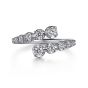 Gabriel & Co. 14K White Gold Diamond Bypass Ring LR52422W45JJ