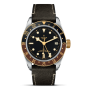TUDOR Black Bay GMT S&G 41 mm steel case, Brown leather strap M79833MN-0003