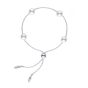 Mikimoto 18K White Gold 7.5mm Akoya Pearl & Diamond Adjustable Bracelet MDQ10025ADXW