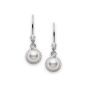 Mikimoto Akoya Pearls 7mm & Diamond White Gold Dangle Earrings