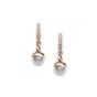 Mikimoto Akoya Pearls 7mm & Diamond Rose Gold Twist Earrings