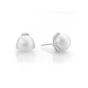 Mikimoto Embrace White South Sea Pearl & Diamond Stud Earrings