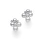 Mikimoto 18K White Gold Akoya Bubble Stud Earrings With Diamonds MEQ10052ADXW
