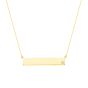 James free 14K Yellow gold Wide Bar Diamond Necklace - FINAL SALE 