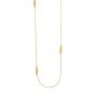 James Free 14K Yellow Gold Cable Chain with Marquise Stations Necklace - FINAL SALE 