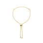 James free 14K yellow Gold Thin Curve Tube Bolo Bracelet - FINAL SALE 