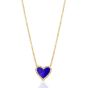 James Free 14K Yellow Gold Lapis Diamond Pendant 