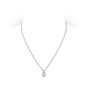 Mikimoto 18K White Gold Akoya Twist Pendant Necklace MPA10025ADXW