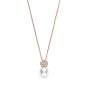 Mikimoto White South Sea Flower Pendant Necklace MPA10285NDXZ