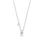 Mikimoto White Gold Diamond Dangle Flower & Pearl Necklace