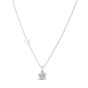 Mikimoto 18k White Gold Chery Blossom Pendant with Akoya Pearl A+
