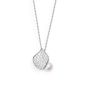 Mikimoto 18K White Gold Diamond Petal & Akoya Pendant Necklace MPA10363ADXW