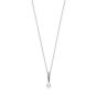 Mikimoto 18K White Gold Sapphire Spear & Akoya Pendant Necklace MPA10378ASXW