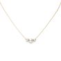Mikimoto Triple Akoya Station Necklace With 18K Yellow Gold Chain MPQ10081AXXK