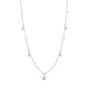 Mikimoto 18k White Gold Akoya Pearl and Diamond Teardrop Necklace