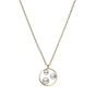 Mikimoto 18K Yellow Gold Triple Akoya Pendant Necklace MPQ10119AXXK