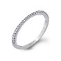 Simon G 18K White Gold Diamond Wedding Band
