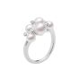 Mikimoto 18K White Gold Akoya Bubbles Ring With Diamonds MRQ10019ADXW