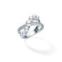 Mikimoto Akoya & Diamond Crossover Ring In 18K White Gold MRQ10066ADXW