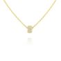 James Free 14K Yellow Gold Diamond Rondelle Necklace