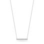 Dana Rebecca 14K White Gold Small Diamond Bar Necklace N268-WHITE-18