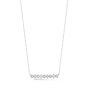 Dana Rebecca Sadie Pearl 14k White Gold Baguette Bar Necklace 