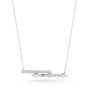 Dana Rebecca 14K White Gold Alexa Jordyn Marquise Double Bar Diamond Necklace