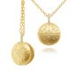 James Free 14K Yellow Gold Diamond Round Locket