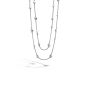 John Hardy Dot 2MM Hammered Silver Long Necklace
