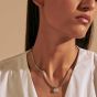 John Hardy Classic Chain Silver Pendant Necklace with Diamonds