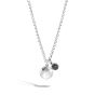 John Hardy Dot Pendant Hammered Silver Necklace 