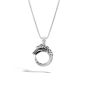 John Hardy Legends Naga Brushed Silver Pendant Necklace 