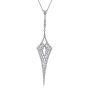 Gabriel & Co. 18K White Gold Long Diamond Kite Shaped Pendant Necklace NK5363W84JJ