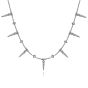 Gabriel & Co. 14K White Gold Alternating Diamond Spike Necklace NK6019W45JJ