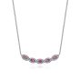 Gabriel & Co. 14K White Gold Diamond and Ruby Necklace NK6628W45RA